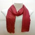 Designer Net Stole- Ruby Red